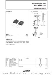 FS14SM-18A datasheet pdf Mitsubishi Electric Corporation