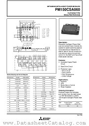PM150CSA060 datasheet pdf Mitsubishi Electric Corporation