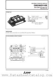 QM200DY-HB datasheet pdf Mitsubishi Electric Corporation