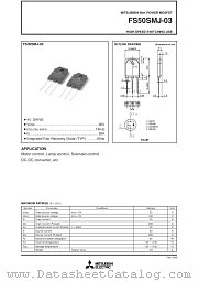 FS50SMJ-03 datasheet pdf Mitsubishi Electric Corporation