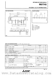 M67745 datasheet pdf Mitsubishi Electric Corporation