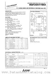 MGFC40V7785A datasheet pdf Mitsubishi Electric Corporation