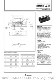 CM450HA-5F datasheet pdf Mitsubishi Electric Corporation