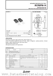 BCR8PM-14 datasheet pdf Mitsubishi Electric Corporation