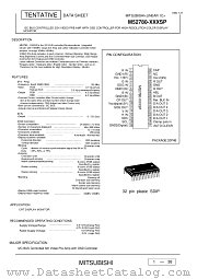 M52780-XXXSP datasheet pdf Mitsubishi Electric Corporation
