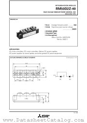 RM50D2Z-40 datasheet pdf Mitsubishi Electric Corporation