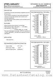 M52790SP datasheet pdf Mitsubishi Electric Corporation