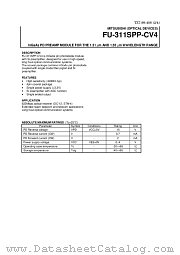 FU-311SPP-CV4 datasheet pdf Mitsubishi Electric Corporation