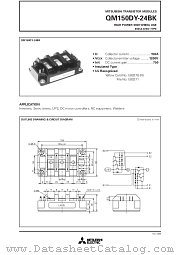 QM150DY-24BK datasheet pdf Mitsubishi Electric Corporation