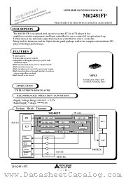 M62481FP datasheet pdf Mitsubishi Electric Corporation