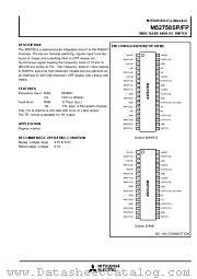 M52758FP datasheet pdf Mitsubishi Electric Corporation