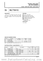 ML776H10 SERIES datasheet pdf Mitsubishi Electric Corporation