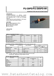 FU-39SPD-M1 datasheet pdf Mitsubishi Electric Corporation