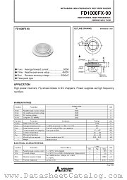 FD1000FX-90 datasheet pdf Mitsubishi Electric Corporation