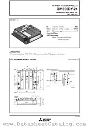QM300DY-24 datasheet pdf Mitsubishi Electric Corporation