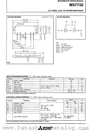 M57732 datasheet pdf Mitsubishi Electric Corporation