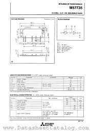 M57735 datasheet pdf Mitsubishi Electric Corporation