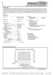 M5M29GT161BWG datasheet pdf Mitsubishi Electric Corporation
