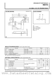 M68750 datasheet pdf Mitsubishi Electric Corporation
