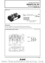 RM30TC-2H datasheet pdf Mitsubishi Electric Corporation