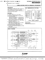 M64080GP datasheet pdf Mitsubishi Electric Corporation