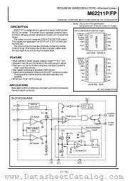 M62211P datasheet pdf Mitsubishi Electric Corporation