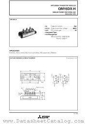 QM15DX-H datasheet pdf Mitsubishi Electric Corporation