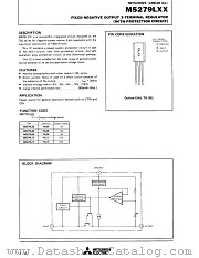 M5279LXX datasheet pdf Mitsubishi Electric Corporation