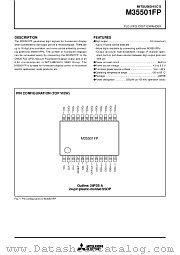 M35501FP datasheet pdf Mitsubishi Electric Corporation