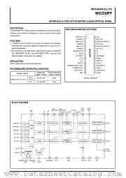 M52338FP datasheet pdf Mitsubishi Electric Corporation