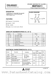 MGFC5211 datasheet pdf Mitsubishi Electric Corporation