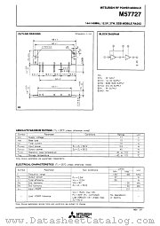 M57727 datasheet pdf Mitsubishi Electric Corporation