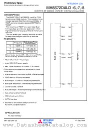 MH8S72DALD-8 datasheet pdf Mitsubishi Electric Corporation