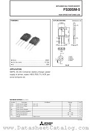 FS30SM-5 datasheet pdf Mitsubishi Electric Corporation