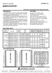 M5M5V216ART datasheet pdf Mitsubishi Electric Corporation
