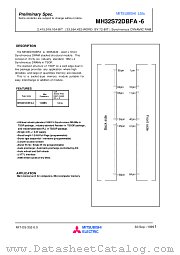 MH32S72DBFA-6 datasheet pdf Mitsubishi Electric Corporation