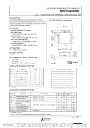 MGFC44V4450 datasheet pdf Mitsubishi Electric Corporation