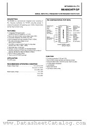 M64892AGP datasheet pdf Mitsubishi Electric Corporation