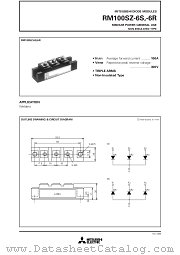 RM100SZ-6S datasheet pdf Mitsubishi Electric Corporation
