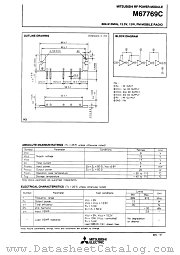 M67769C datasheet pdf Mitsubishi Electric Corporation