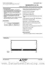 MH8S64FFC-10L datasheet pdf Mitsubishi Electric Corporation