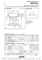 M67743H datasheet pdf Mitsubishi Electric Corporation