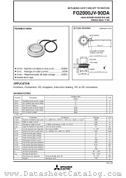 FG2000JV-90DA datasheet pdf Mitsubishi Electric Corporation