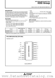 M34250E2-XXXFP datasheet pdf Mitsubishi Electric Corporation