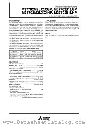 M37702S1LGP datasheet pdf Mitsubishi Electric Corporation
