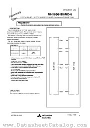 MH16S64BAMD-6 datasheet pdf Mitsubishi Electric Corporation