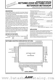 M37754M8C-XXXHP datasheet pdf Mitsubishi Electric Corporation