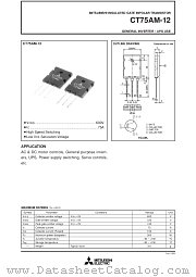 CT75AM-12 datasheet pdf Mitsubishi Electric Corporation