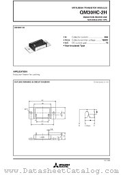 QM30HC-2H datasheet pdf Mitsubishi Electric Corporation