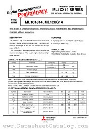 ML120G14 datasheet pdf Mitsubishi Electric Corporation